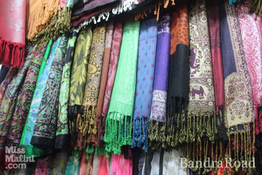 Colaba Causeway is really big on Indian shawls and scarf and some stores have a good variety in traditional fabrics and handicraft.