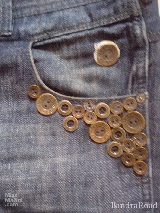 Vintage buttons stuck using industrial glue