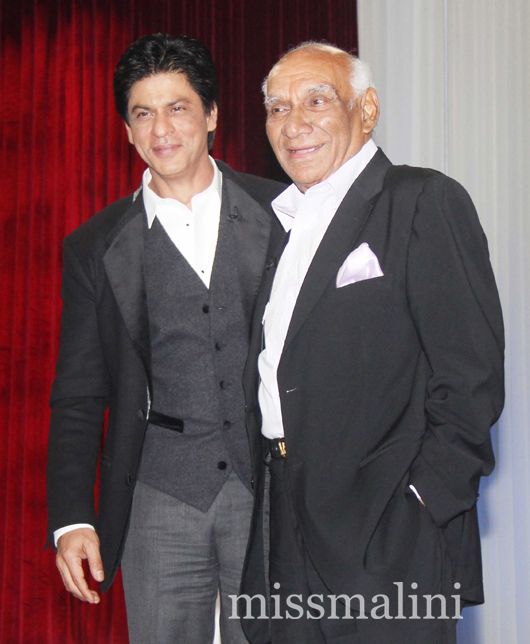 Shah Rukh Khan with Yash Chopra