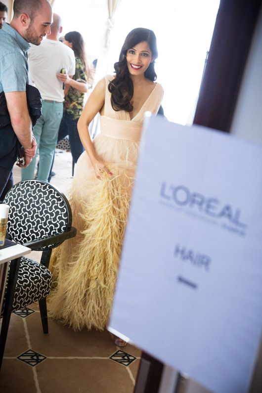 Freida Pinto for L’Oréal Paris at  Cannes on Day 4 (Pic: L’Oréal Paris)