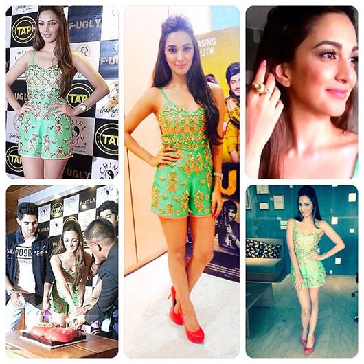 Kiara Advani in Papa Don't Preach for Fugly Promotions