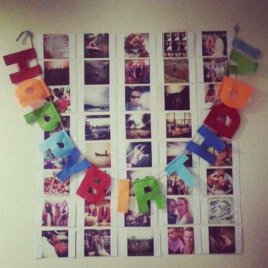 Instagram Print Wall