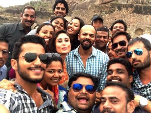 Selfie time with the crew of Singham Returns