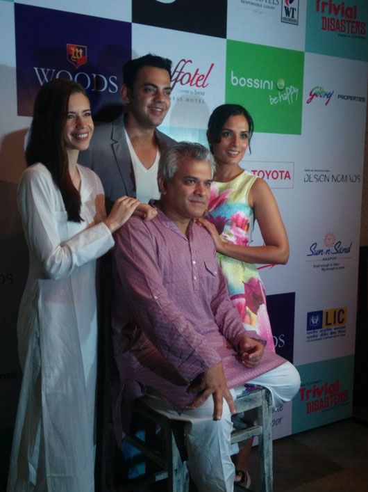 Kalki Koechlin, Richa Chadda and Cyrus Sahukar at the Trivial Disasters Press Conference