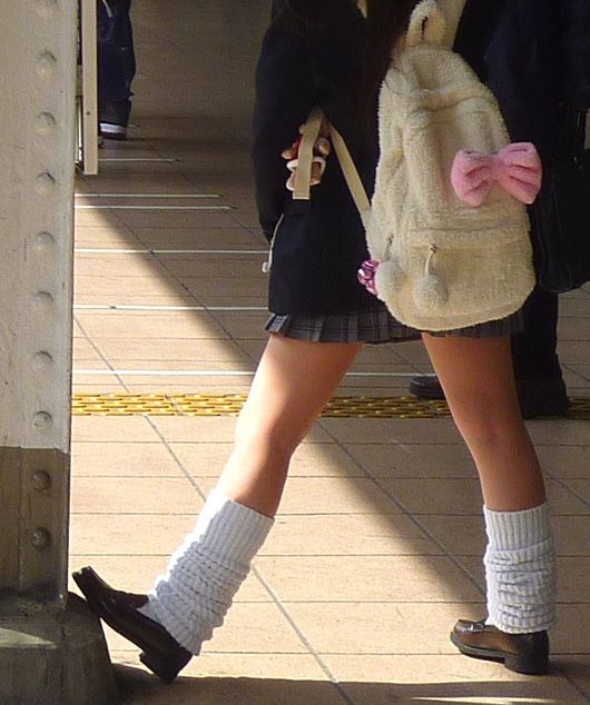 The Kogal look with the loose socks (Pic: Wiki Commons)