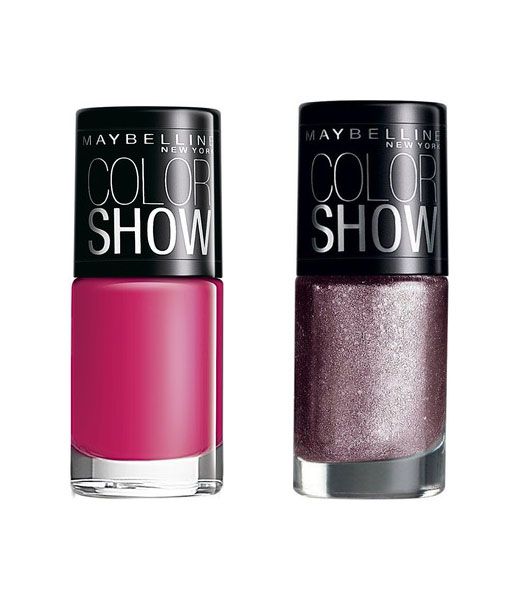 Maybelline Color Show in Hooked On Pink and Color Show Glitter Mania in Pink Champagne