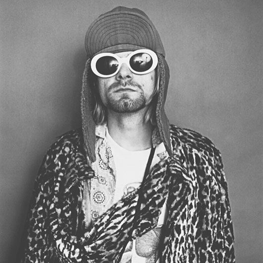 Wiz Khalifa posted a picture of Kurt Cobain wearing similar shades as him. (Pic: @mistercap on Instagram)