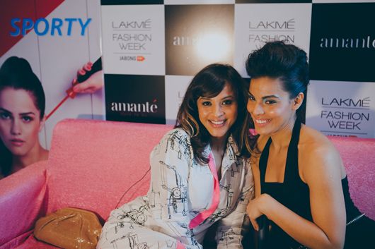 Manasi Scott & model Dipti Gujral on the Pink Couch