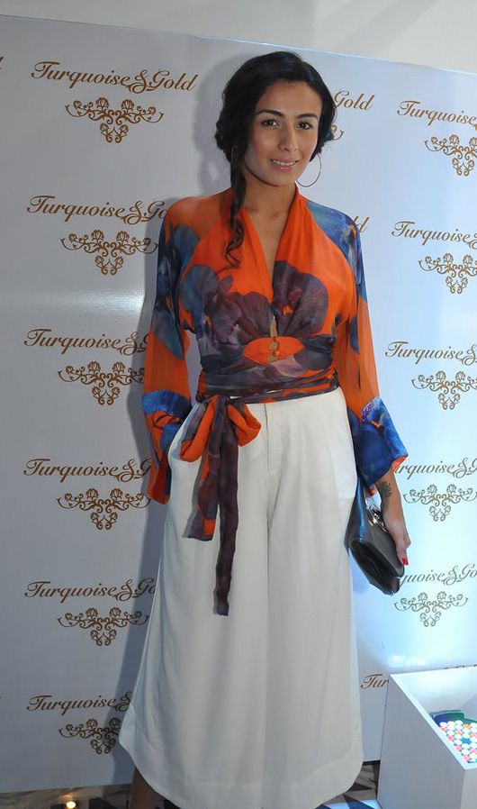 Model Pia Trivedi at the T&G launch