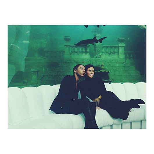 Olivier Rousteing with Kim Kardashian (Pic | Instagram @olivier_rousteing)