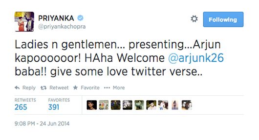 Priyanka Chopra's Tweet