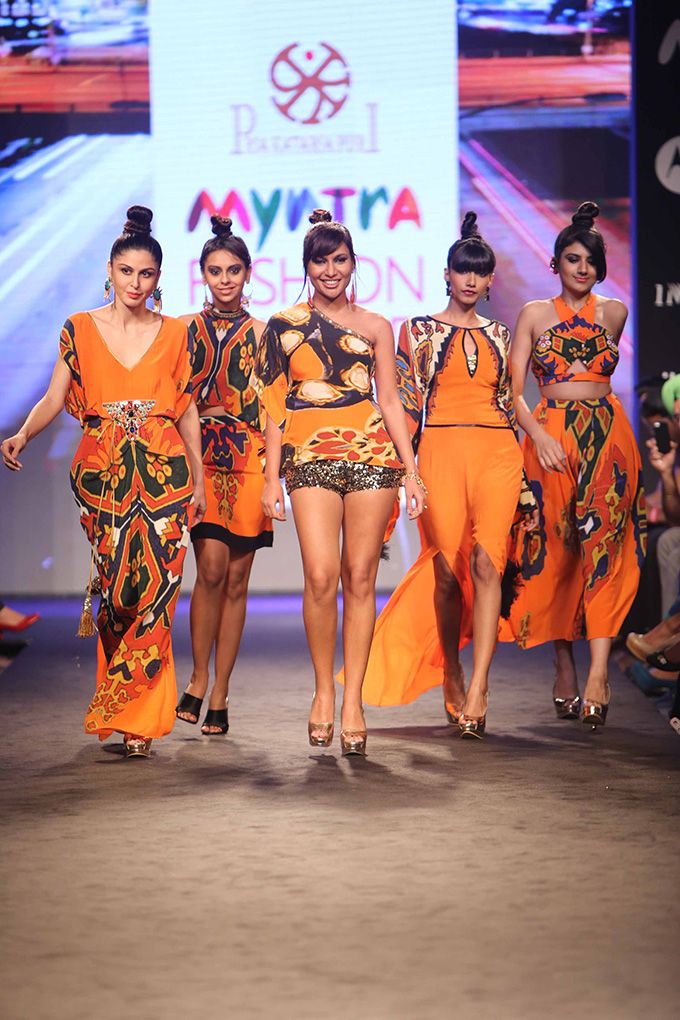 MissMalini walks for Pria Kataaria Puri's Show at Myntra Fashion Weekend