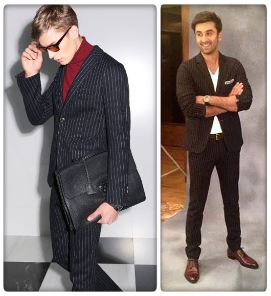 Ranbir Kapoor in Gucci Pre-Fall 2014 at the NDTV India of the Year Awards on April 29, 2014 (Photo courtesy | Gucci)