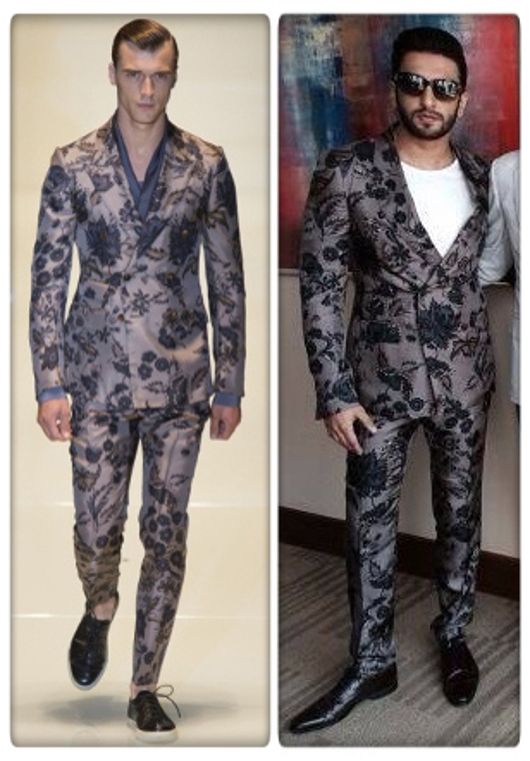 Ranveer Singh in Gucci for the promotion of 'Gunday' held in Dubai on February 12th, 2014 (Photo courtesy | Gucci)