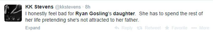 Ryan Gosling and Eva Mendes baby tweet