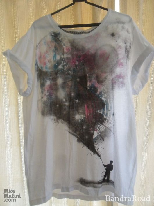 Graphic water colour tee from Shannon on Hill Road for ₹200