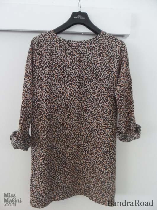 Leopard  print tunic bought on Hill Road.