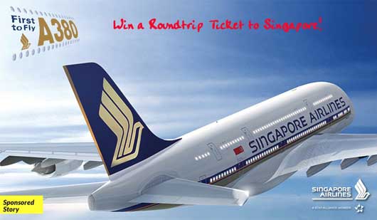 WIN tickets on the inaugural flights of the Singapore Airlines A380 from Mumbai and Delhi!