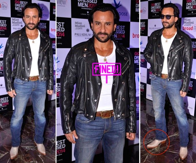 Saif Ali Khan in Burberry Prorsum at the 2014 GQ Best Dressed Party