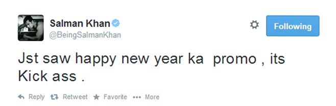 Salman Khan Tweet