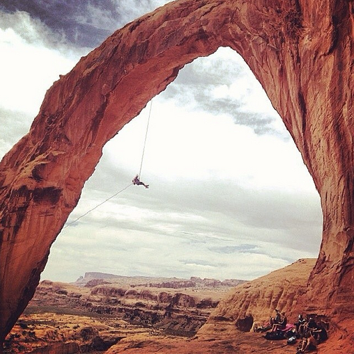 The surreal landscape in Utah