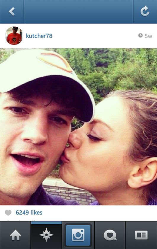 Ashton Kutcher and Mila Kunis (Instagram)