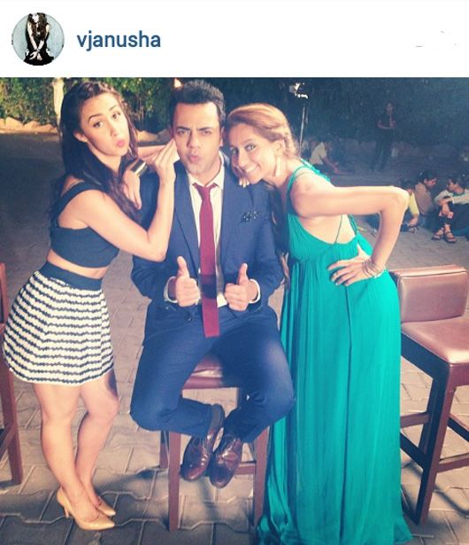 Lauren Gottlieb, Cyrus Sahukar and Anusha Dandekar (Pic: Anusha's Instagram)