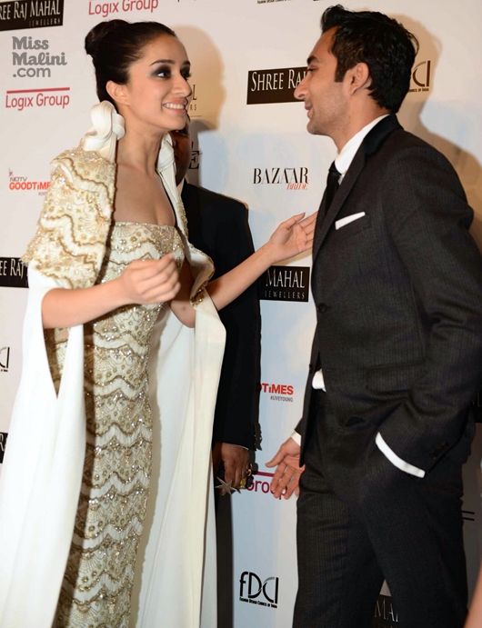 Shraddha Kapoor and Rahul Khanna during India Couture Week 2014 on July 18, 2014 (Photo courtesy | Viral Bhayani)