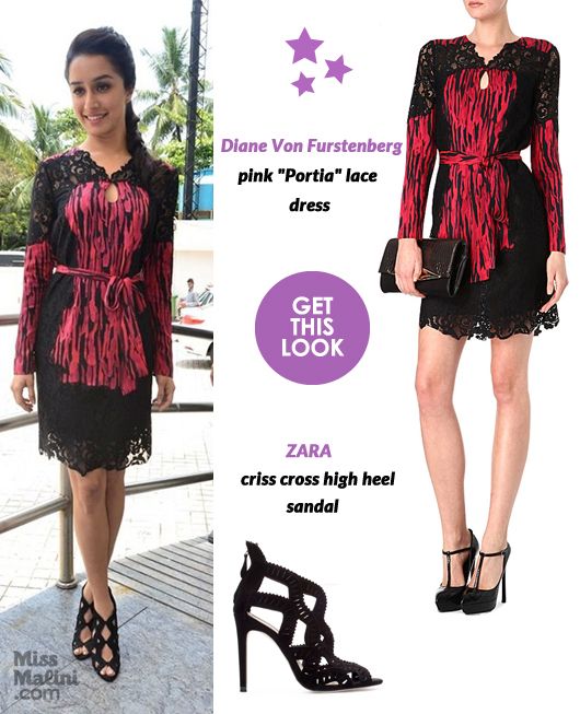 Get This Look: Shraddha Kapoor Goes Lace in DVF