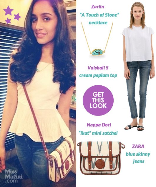 Get This Look: Shraddha Kapoor in Vaishali S for Hair &#038; Care