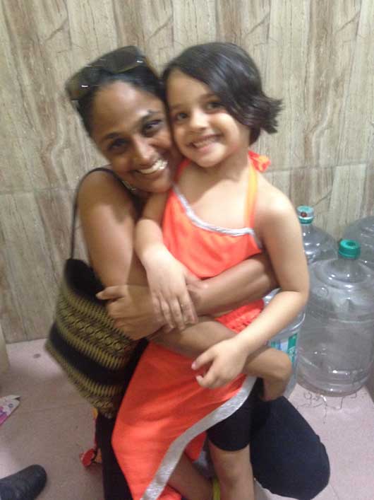 Sunit Rao with daughter Maya