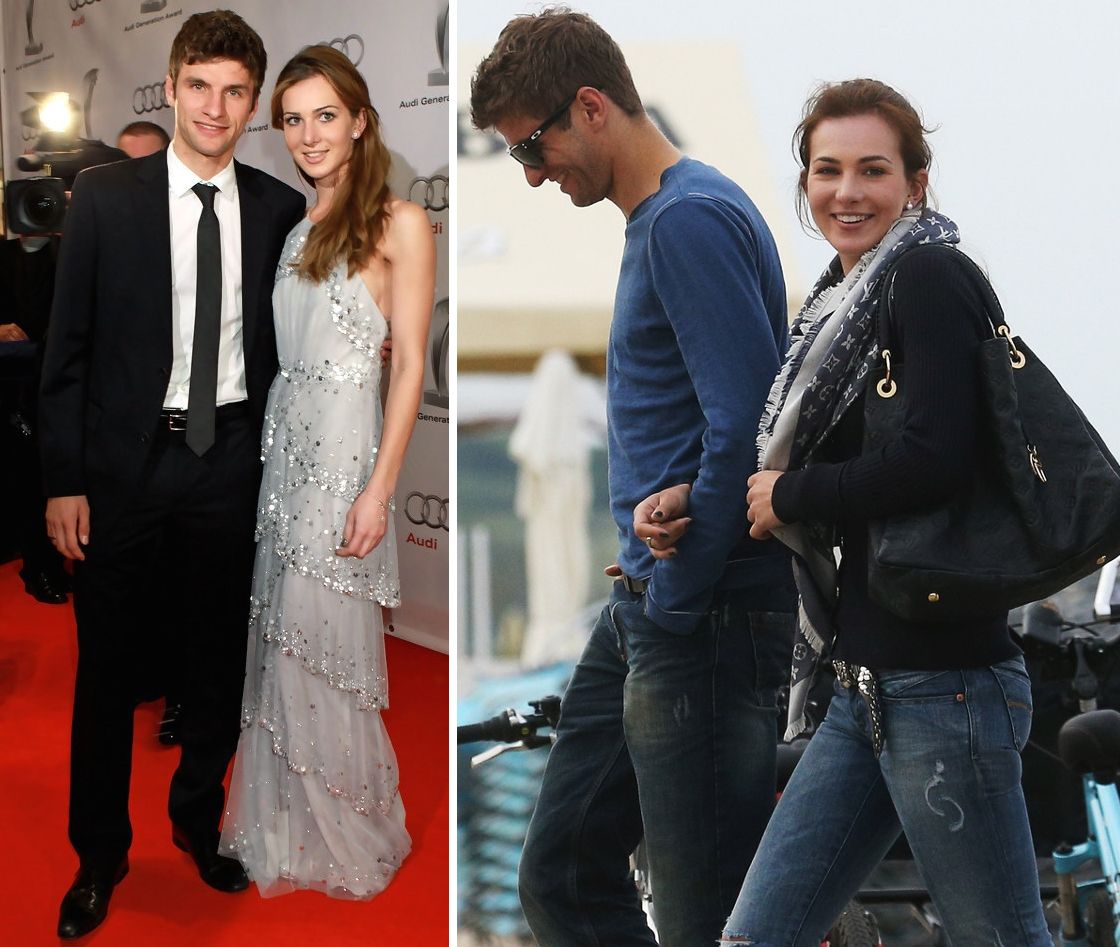 Thomas Müller with wife Lisa