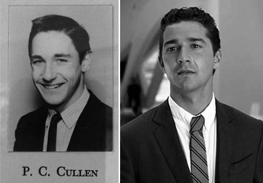High school ping of Peter Cullen and (Right) Shia LeBeouf
