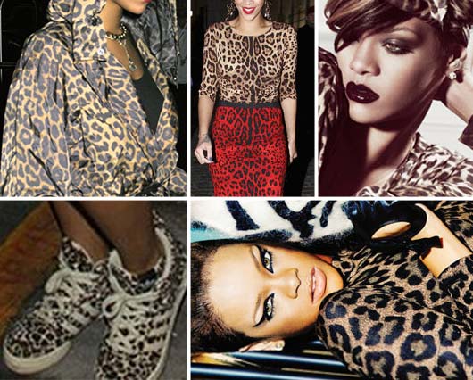 Some of Riri's leopard print looks.