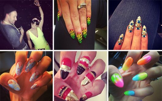 British pop sensation, Lily Allen got a serious nail-art fetish! (Pic: Lily Allen's Instagram)