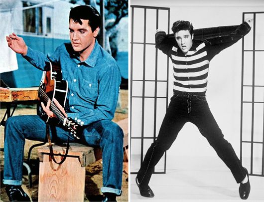 Elvis Presley does denim on denim