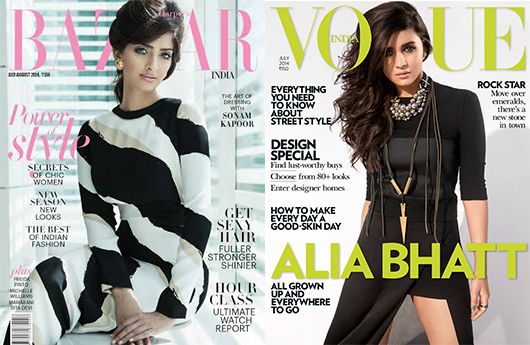 Harpers Bazaar July 2014 & Vogue India July 2014