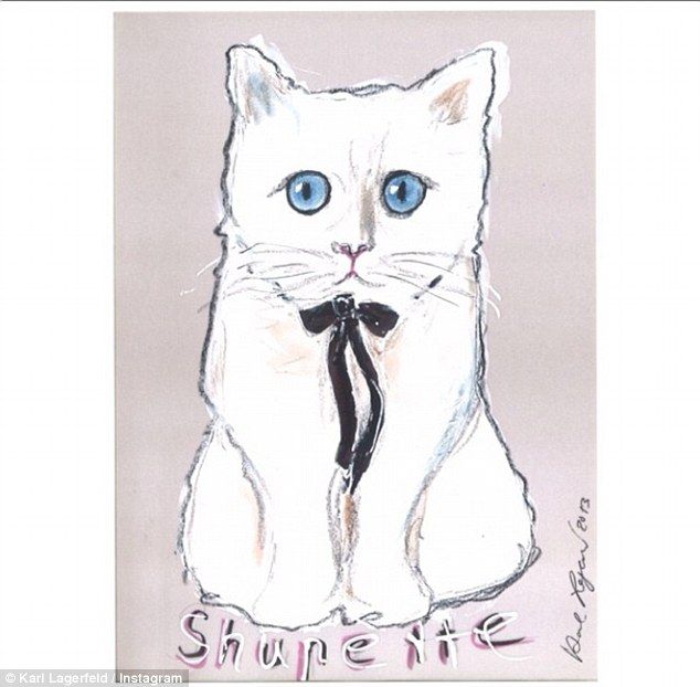 Karl Lagerfeld's illustration for the 'Shupette' campaign