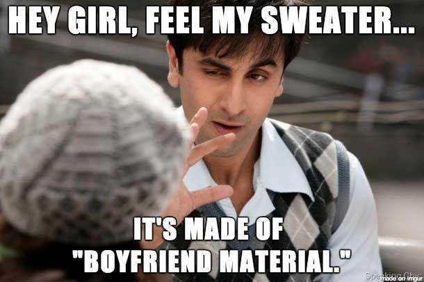 Boyfriend material meme