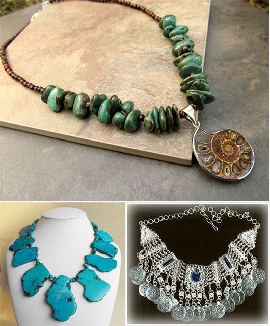 A bohemian girl always accessorizes with cool earthy jewellery. So look out for those statement pieces