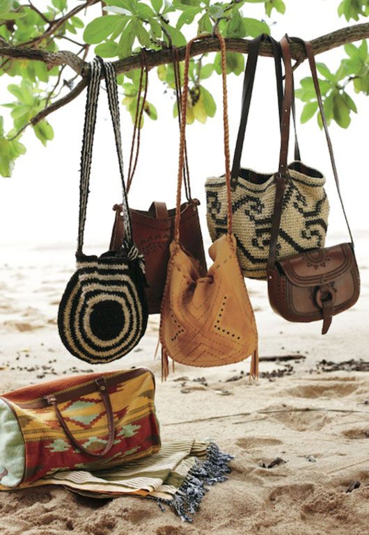 Complete your boho outfit with leather or fun printed cross body bags like these. Bags like these are definitely a style statement