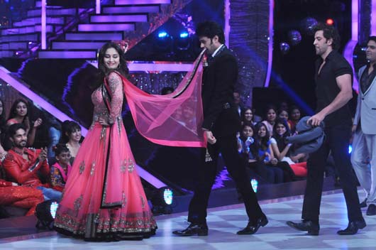 Madhuri Dixit and Manish Paul