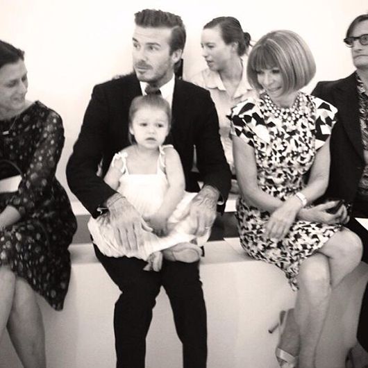 David Beckham with Harper Beckham (Pic | Instagram @VictoriaBeckham)