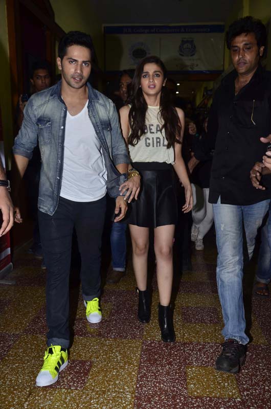 Varun Dhawan and Alia Bhatt at HR College