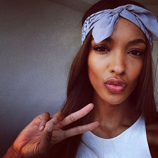 Gotta have a head scarf and some swagger! ( British model, Jordan Dunn's Instagram)