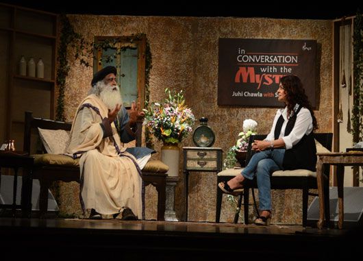 Juhi Chawla and Sadhguru