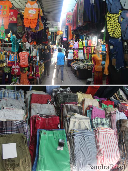 Rows upon rows of colourful clothes for kids, women and men