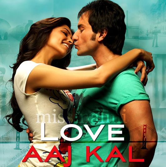 Deepika Padukone and Saif Ali Khan in Love Aaj Kal