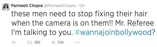 Parineeti Chopra's tweet