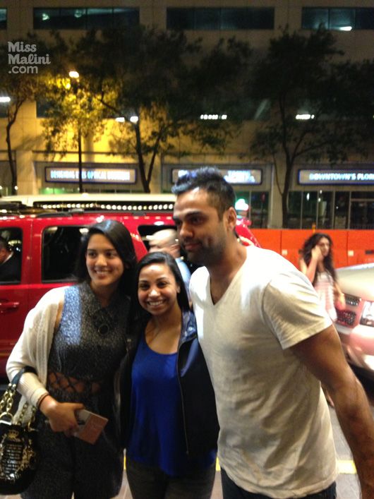 Abhay Deol with fans outside the Hilton
